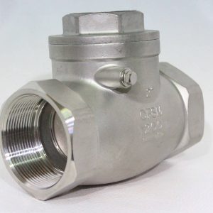 VALVULA CHECK HORIZONTAL 200LBS DE ACERO INOX T304 Y T316