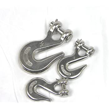 GANCHO DE TRABA EN ACERO INOXIDABLE T316