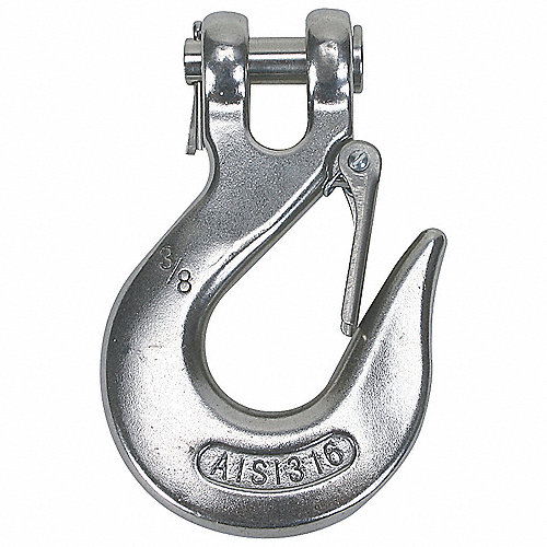 GANCHO DE CARGA C/PERNO EN ACERO INOXIDABLE T316