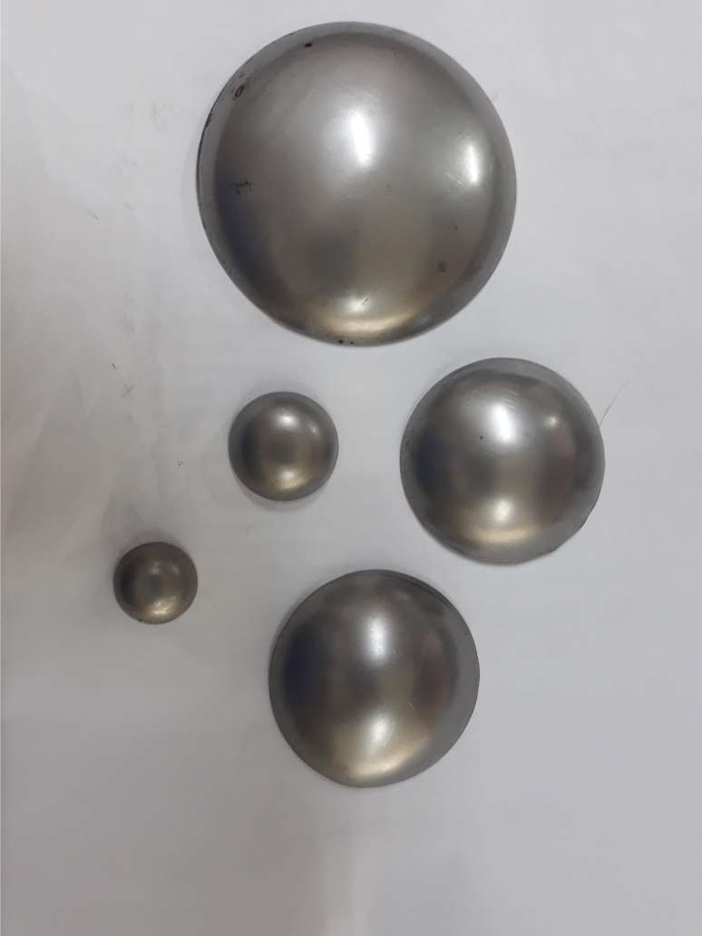 TAPON SOLDABLE CONCAVO Y PLANO EN ACERO INOX T304