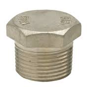 TAPON MACHO DE ACERO INOX T304 Y T316 CED.40