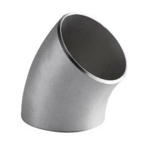 CODO SOLDABLE DE ACERO INOX T304 Y T316 45° CED 40
